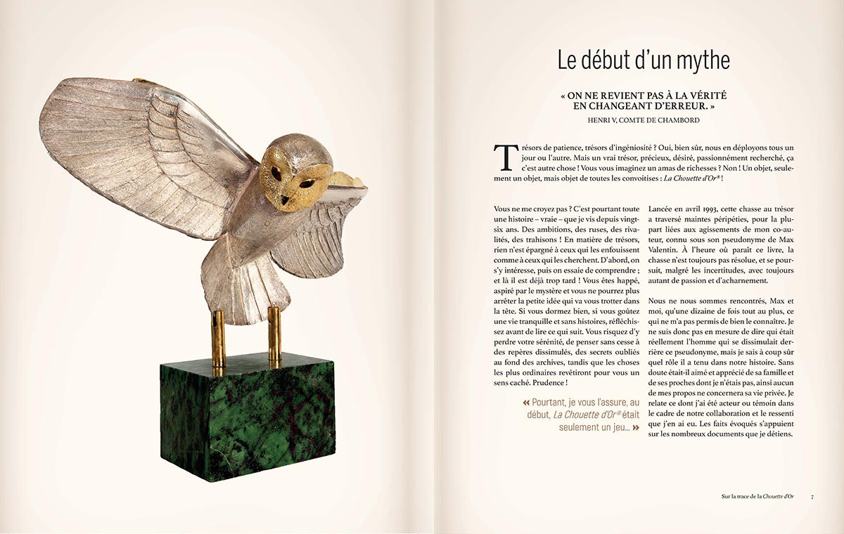 SUR LA TRACE DE LA CHOUETTE D'OR®- Les cahiers secrets